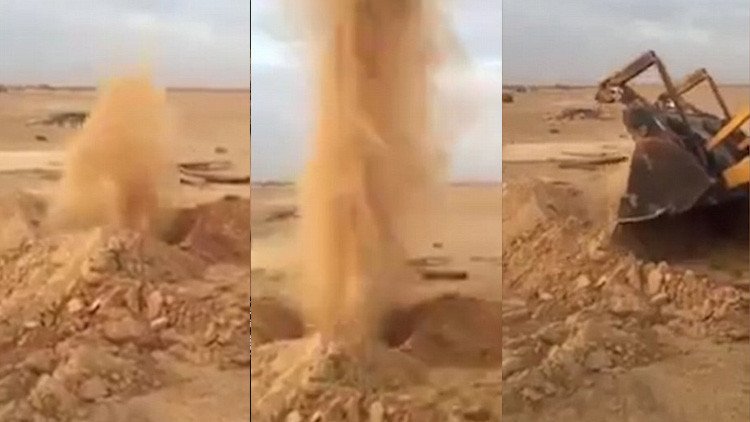 Video: El extraño fenómeno con arena que 'vuela' en el desierto de Arabia Saudita