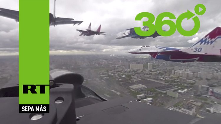 Participe en el desfile de la Victoria con los videos en 360º de RT desde Moscú