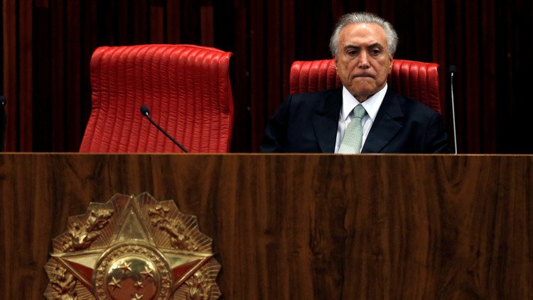 El presidente interino de Brasil no tiene intención de ser candidato a la presidencia