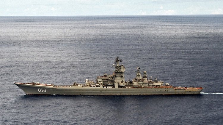 El crucero ruso más poderoso del mundo se ejercita en el mar de Barents