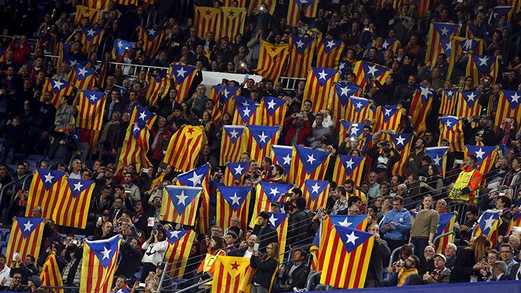 Permiten la entrada de banderas independentistas catalanas en la final de la Copa del Rey