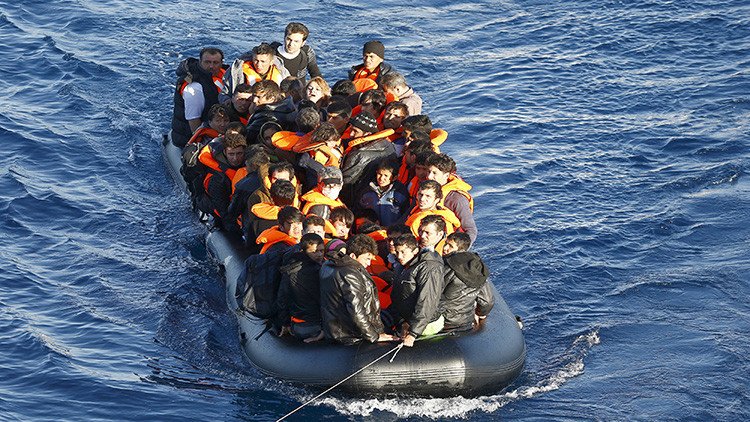 Activistas publican una foto simbólica de la tragedia que sigue produciéndose en el Mediterráneo