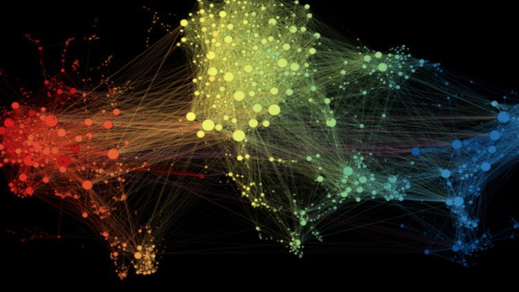 El fascinante mapa que muestra las conexiones del tráfico aéreo en todo el mundo