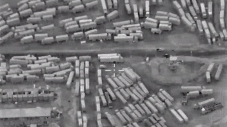 Video: Un dron ruso capta la entrada masiva de terroristas a Siria desde Turquía