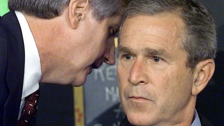 Nuevas fotografías de cómo vivió George Bush el antes y el después del 11-S