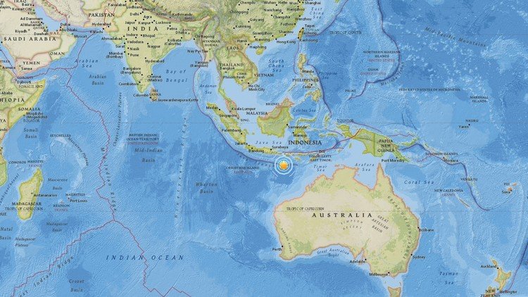 Se registra un sismo de magnitud 6,2 cerca de las costas de Indonesia