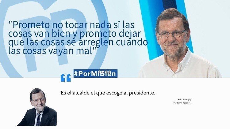 El PP amenaza con demandar a una web que parodia a Mariano Rajoy