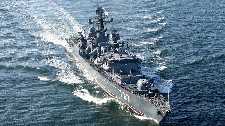 Video: Destructor de EE.UU. se acercó peligrosamente a un buque ruso en el Mediterráneo