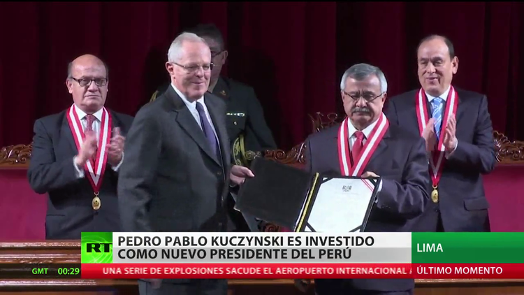 Pedro Pablo Kuczynski es proclamado como nuevo presidente de Perú