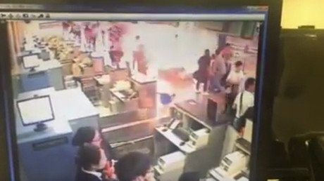 Primer video de la explosión en el aeropuerto internacional de Shanghái 