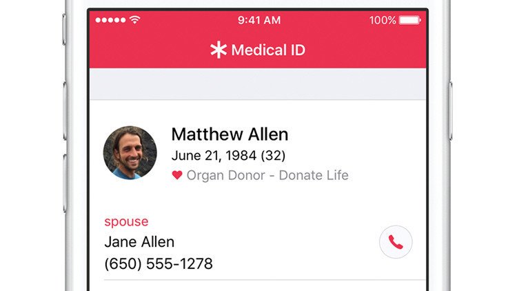 Apple instiga a los usuarios de iPhone a donar órganos