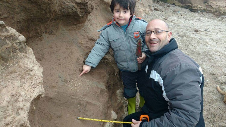 Argentina: Un niño halla restos fósiles de hace 500.000 años (Foto)