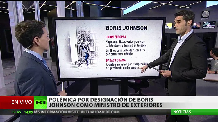 Reino Unido: La designación de Boris Johnson como ministro de Exteriores genera polémica