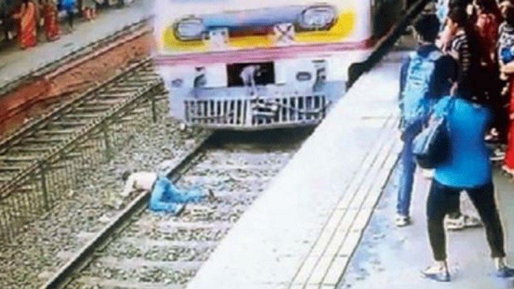 FUERTES IMÁGENES: Este hombre se suicida lanzándose a las vías del tren