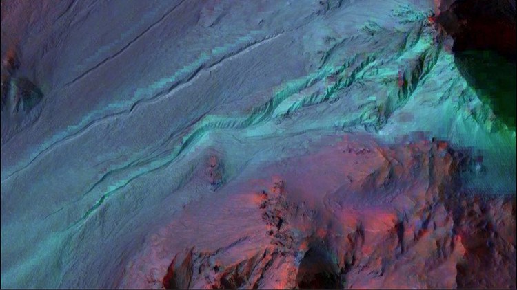 Estas profundas zanjas en la superficie de Marte no son lo que se creía