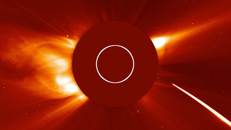 Video: Así fue la 'colisión' de un cometa con el Sol 
