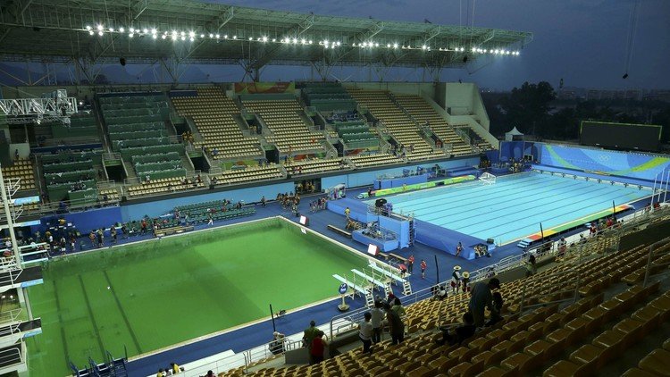 Cierran una de las piscinas que se tornó verde durante los JJ.OO. de Río