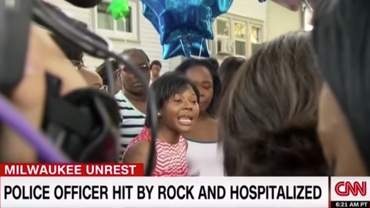 La CNN manipula unas declaraciones de la hermana del joven afroamericano tiroteado en Milwaukee