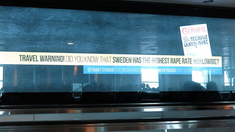 Más leña al fuego: Turquía advierte a los viajeros de que Suecia "es el país de las violaciones"