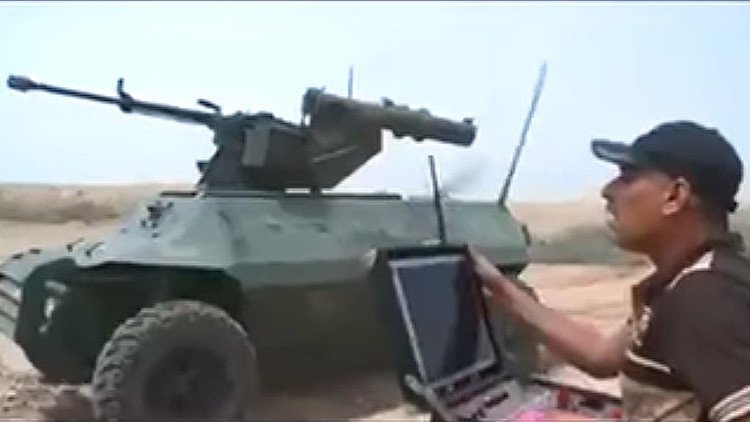 Video: Irak fabrica un robot armado para luchar contra el Estado Islámico