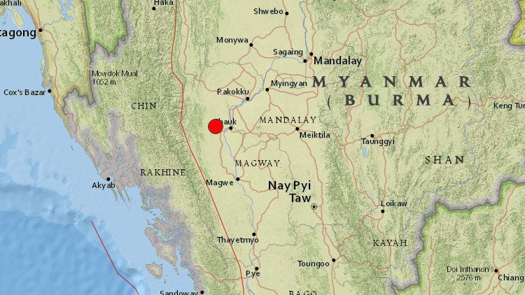 Fuerte terremoto de magnitud 6,8 sacude Birmania y se siente en India, Nepal, Bangladés y Tailandia