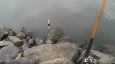Lo que pescó este hombre no fue precisamente un pez