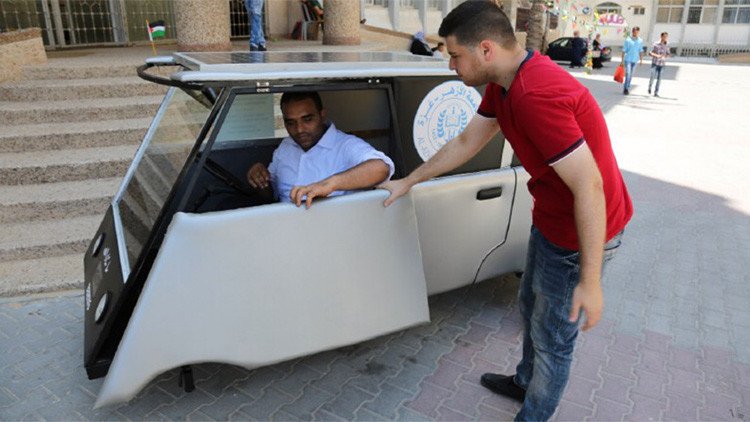 Palestina: Un coche solar para eludir el bloqueo de combustible israelí