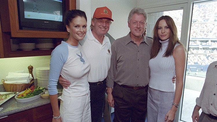 Revelan fotos inéditas que muestran a Donald Trump y Bill Clinton como grandes amigos