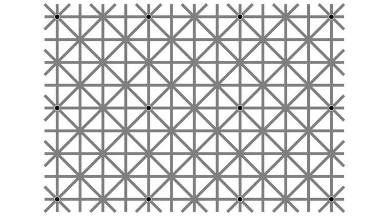 ¿Es capaz de ver los 12 puntos negros a la vez? Una ilusión óptica enloquece a los internautas