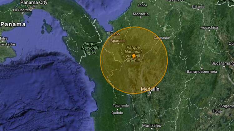 Un sismo de magnitud 5,9 sacude el norte de Colombia