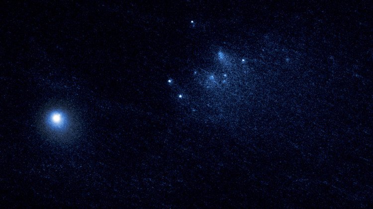 Foto: Hubble capta un cometa en plena desintegración