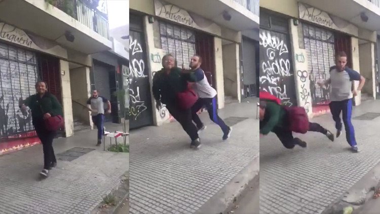 Indignación en Argentina por un jugador de rugby que se filmó golpeando un peatón (VIDEO)