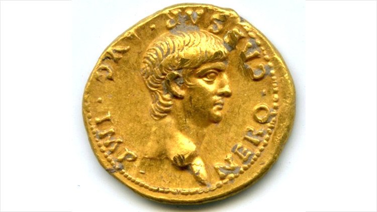 "Hallazgo excepcional": Hallan en Jerusalén una moneda de oro con la cara del joven Nerón