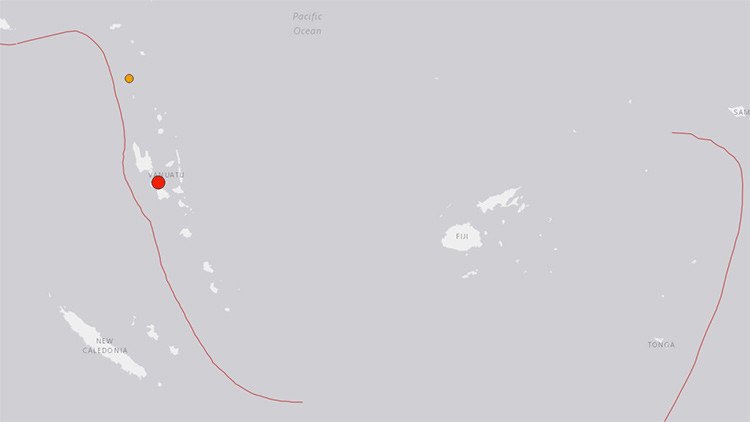 Un sismo de magnitud 6,0 en el sur del Pacífico