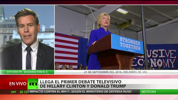 Llega el primer debate presidencial televisivo entre Clinton y Trump