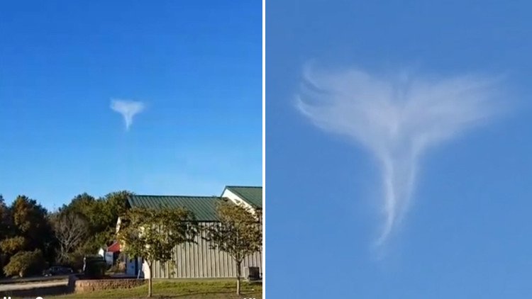 "Es mi ángel": Un hombre graba una nube con aspecto de ser alado en EE.UU. (VIDEO)