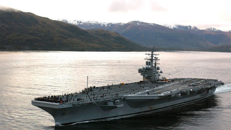 'Hackers' chinos atacan un portaviones de EE.UU. en el mar de la China Meridional