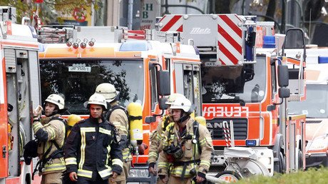 Evacúan la nueva sede de la inteligencia alemana por vapores de ácido (Video, foto)