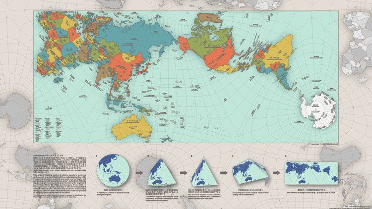 El llamativo mapa que muestra al mundo como realmente es