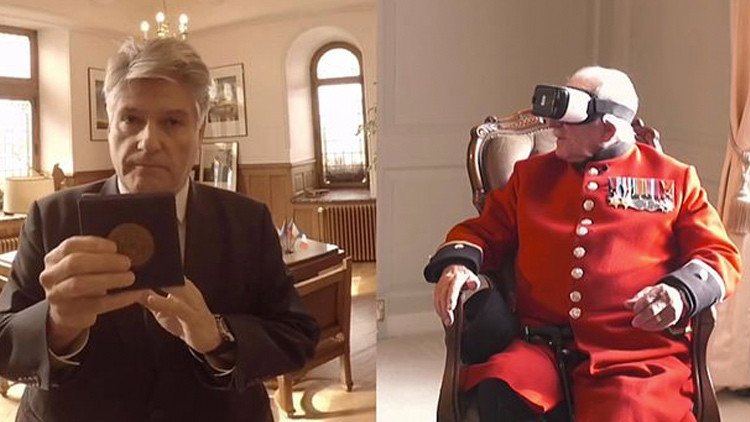 VIDEO: Un veterano británico visita gracias a la realidad virtual una ciudad que ayudó a liberar