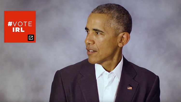#VoteIRL: Obama lanza un peculiar mensaje a los votantes de EE.UU.