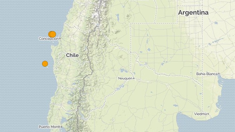 Diez temblores de hasta 5,9 sacuden varias regiones del sur de Chile