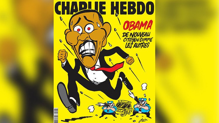 Obama, víctima de la Policía en la nueva portada de 'Charlie Hebdo'