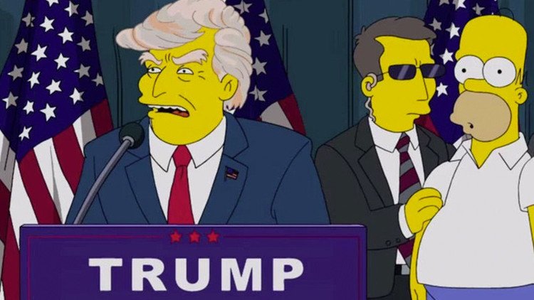 Profecía de 'Los Simpson' del 2000 cumplida: Trump ya es presidente