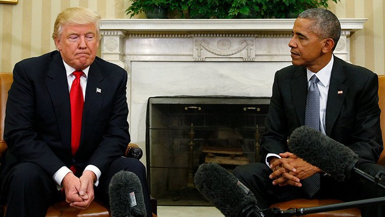El lenguaje gestual revela la verdad de la reunión entre Obama y Trump (Fotos)