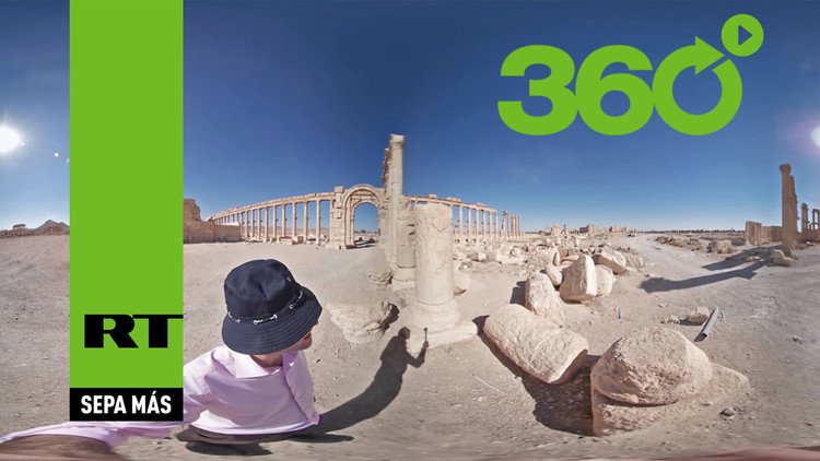 Así se ve en 360 grados la joya de Palmira después de la destrucción del Estado Islámico