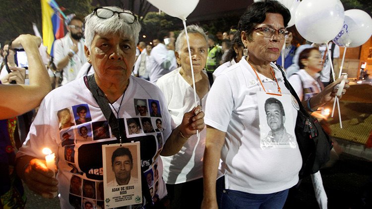 60.630 desaparecidos, las víctimas de la democracia colombiana