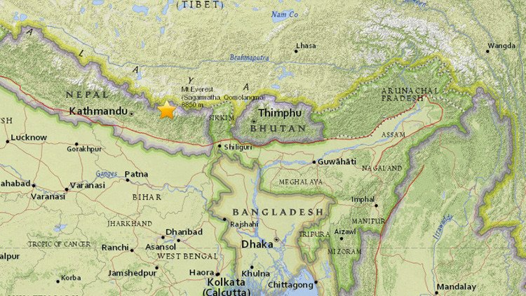 Se registra un sismo de magnitud 5,4 en Nepal 