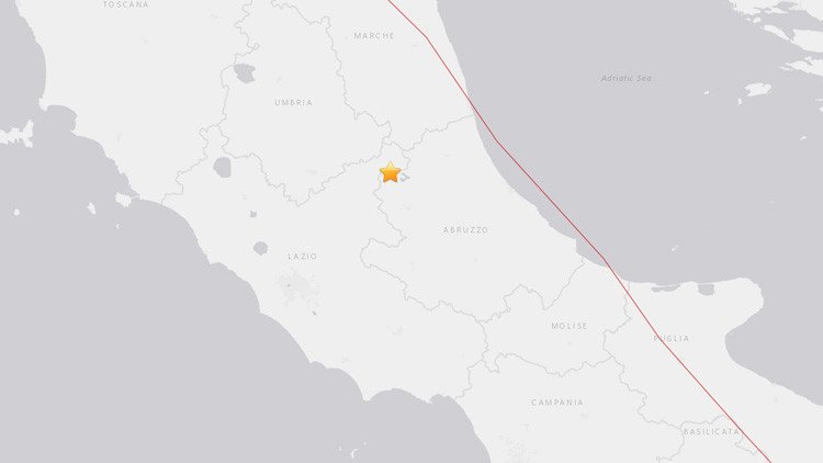 Un sismo de magnitud 4,5 sacude el centro de Italia