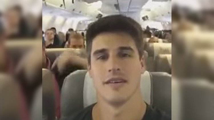 ¿Es este el último saludo del Chapecoense a sus seguidores dentro del avión?